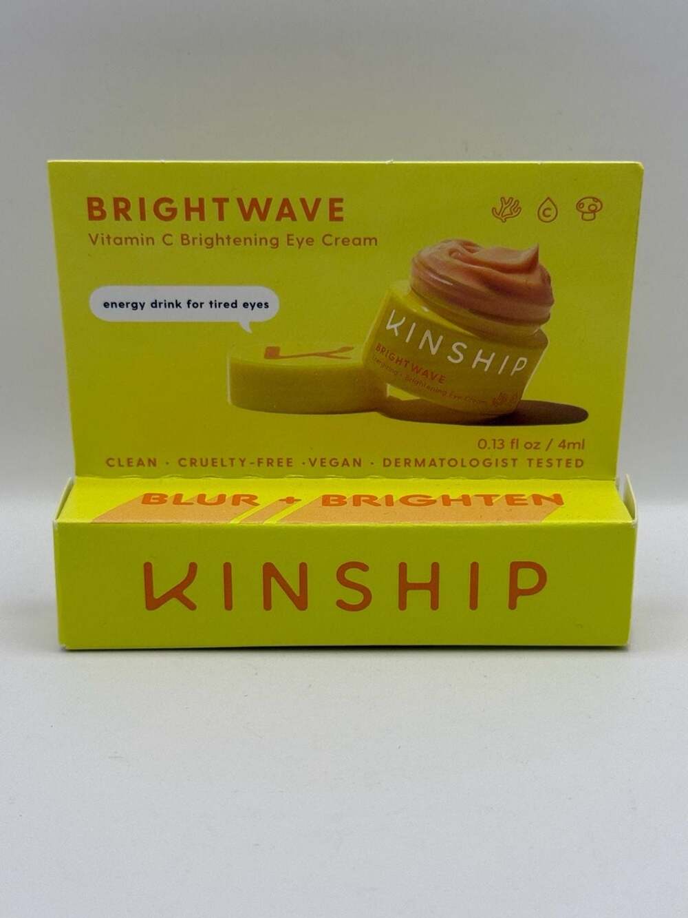 Kinship Brightwave Vitamin C Brightening Eye Cream, 4ml Travel Size